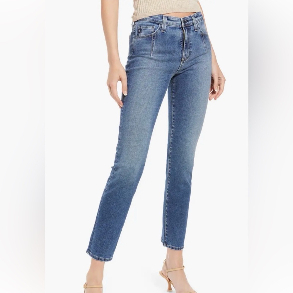 AG Adriano Goldschmied Darted Mari Slim Straight Jeans